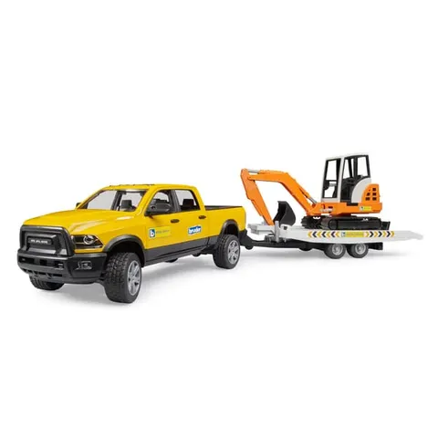 BRUDER RAM Rental Service mit Minibagger – Bild 1
