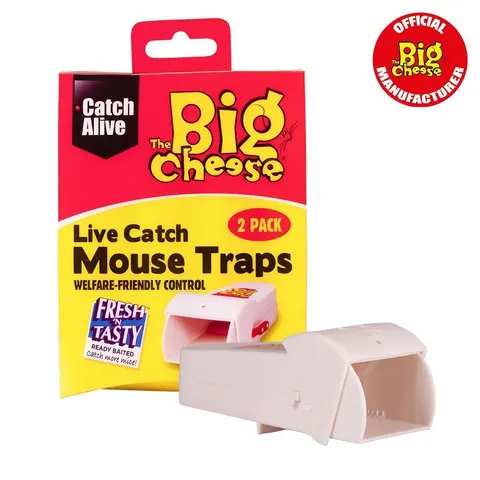 Big Cheese Live Catch Mouse Traps Twinpack – image 1