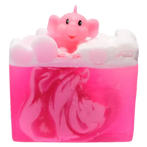 Bomb Cosmetics Pink Elephants & Lemonade Zeep Slice – afbeelding 1