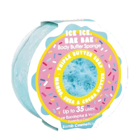Bomb Cosmetics Ice Bae Body Buffer Soap Sponge – image 1