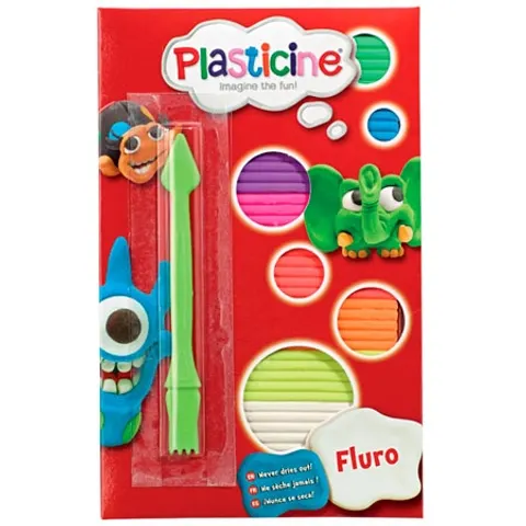Plasticine Fluro Modelling Wax Set – image 1