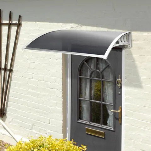 Greenhurst 1.2m Door Canopy White 1.2m – image 1