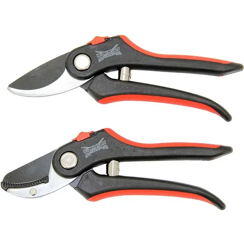 Wilkinson Sword Bypass and Anvil Secateurs Twin Pack Set – image 1