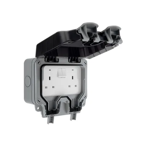 BG Nexus Storm 13A IP66 Weatherproof Outdoor Double Socket – image 1