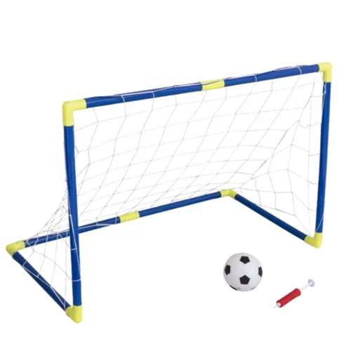 Set rete da calcio Fun Sport con pallone e pompa - 90 cm – immagine 1