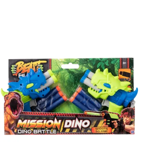 Beast Blitz Dino Battle Dart Guns Assorted – image 1