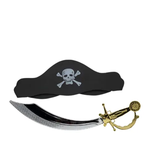 Set di travestimento con cappello e spada da pirata – immagine 1
