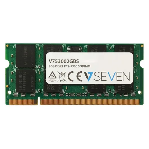 V7 2GB DDR2 PC2-5300 667Mhz SO DIMM Notebook Memory Module - V753002GB – image 1