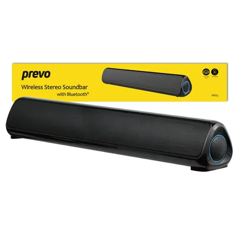 PREVO MS03 Wireless Stereo Soundbar with Bluetooth. USB & SD. Spac – image 1