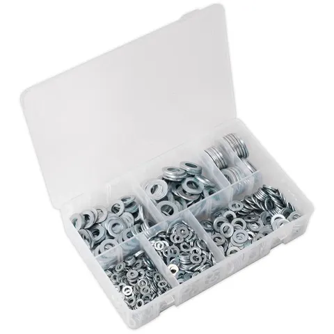 Sealey 1070 Piece Flat Washer Assortment Metric – image 1