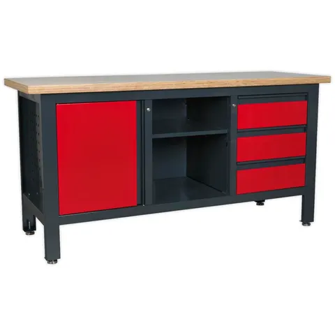 Sealey Workstation with 3 Drawers, 1 Cupboard – image 1