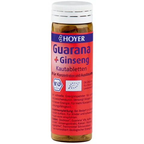 Hoyer Guarana & Ginseng Kautabletten – Bild 1