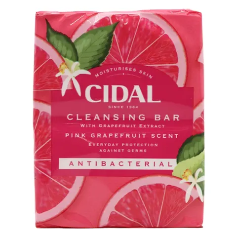 Cidal Pink Grapefruit Antibacterial Cleansing Bar Soap - 2 x 100 g – image 1