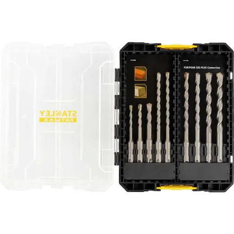 Stanley FatMax Multi-Stack Case 9 Piece SDS Plus Drill Bit Set – image 1