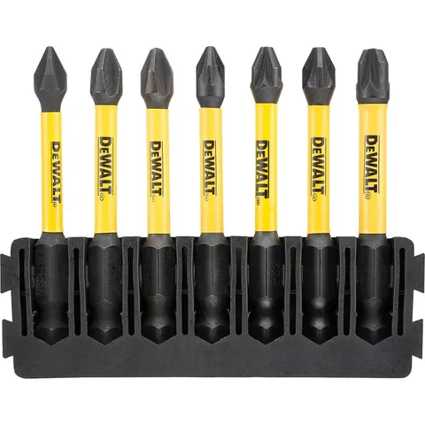 DeWalt 7 Piece FlexTorq Phillips and Pozi Screwdriver Bit Bar Set – image 1