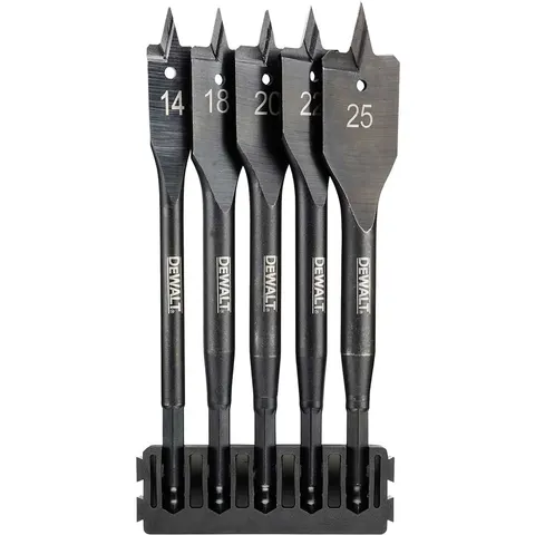 DeWalt 5 Piece Extreme Flatwood Drill Bit Bar Set – DT70833 – image 1