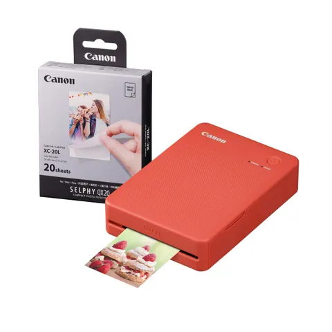 Canon Selphy QX20 Instant Photo Printer - Terracotta Red - Printer + 2 – image 1