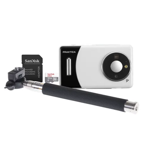 Praktica DZ13 Compact Digital Camera - White - Camera + 32GB MicroSD C – image 1