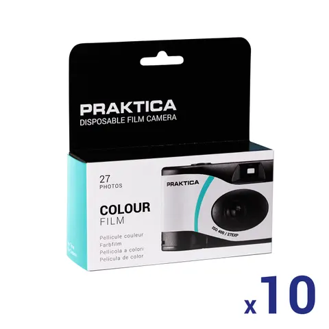 Praktica Single Use 27 Shots Green Camera - 10 Pack – image 1