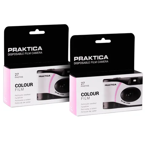 Praktica Single Use 27 Exposure Disposable Camera - Pink – image 1