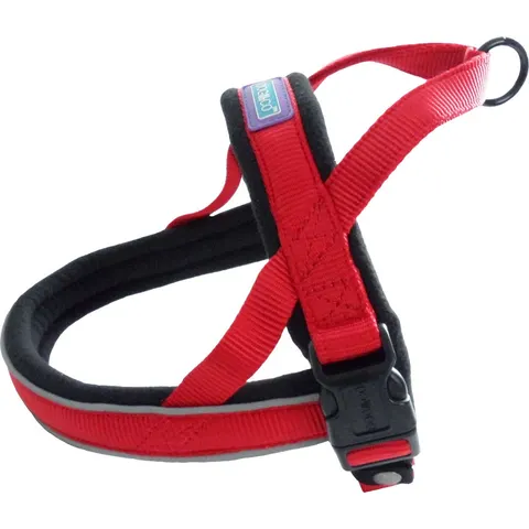 Dog & Co Nylon Norwegian Harness Reflective Pad Red Small – image 1