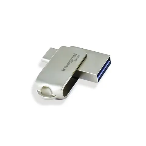 USB stick 3.0 Integral USB-360-C Dual USB-A 32GB – afbeelding 1