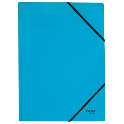 Leitz Recycle Map met Elastiek A4 - 100% Gerecycled Post-consumer Karton - Blauw – afbeelding 1