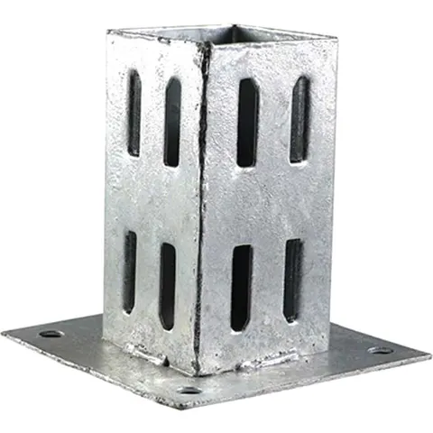 Bolt Down Fence Post Shoe Galvanised – BDQ75G – image 1