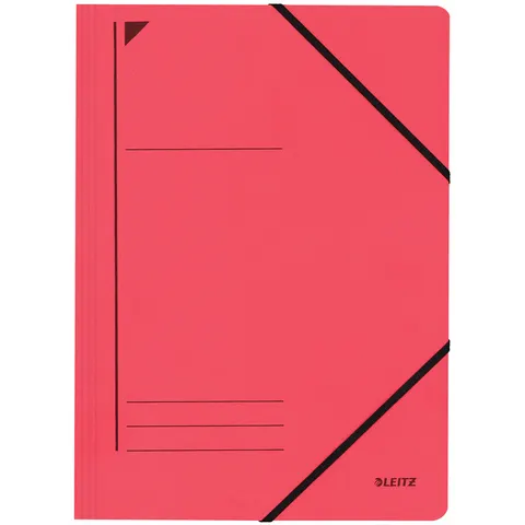 LEITZ hoekspanmap, A4, karton 450 g/m2, rood – afbeelding 1