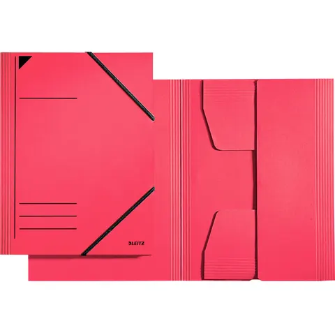 LEITZ hoekspanmap, DIN A4, karton 320 g/m2, rood – afbeelding 1