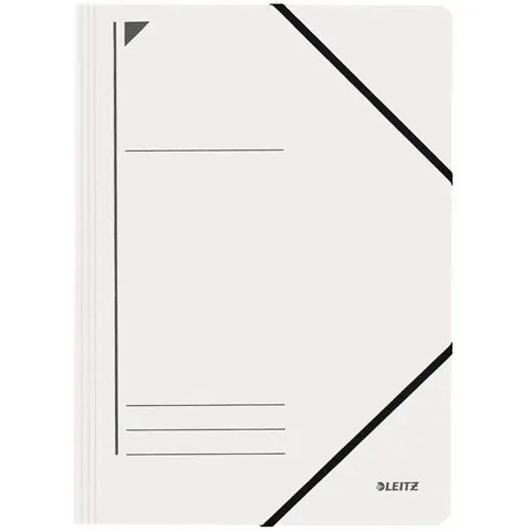 LEITZ hoekspanmap, A4, karton 450 g/m2, wit – afbeelding 1