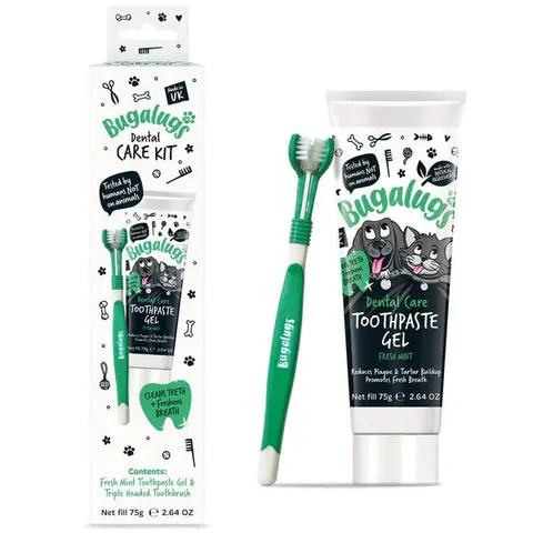 Toothpaste Gel 75g with Triple Headed Toothbrush – image 1