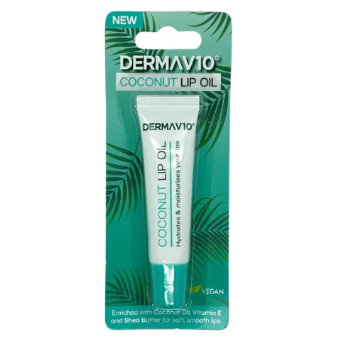 Derma V10 Coconut Olio Labbra - 10 ml – immagine 1