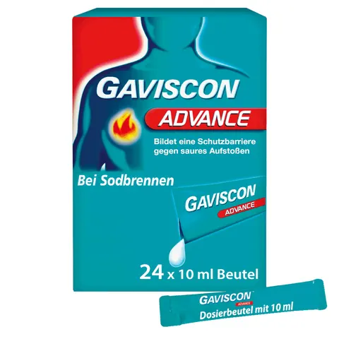 GAVISCON ADVANCE Pfefferminz 24X10 ml Suspension – Bild 1