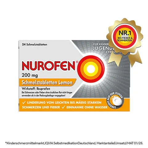 NUROFEN Lemon 200mg 24 St Schmelztabletten – Bild 1