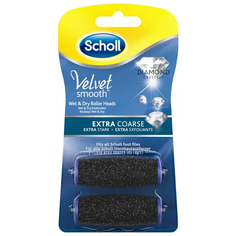 Scholl Velvet smooth Expr.pedi Ersatzro.ex.stark 2stk – Bild 1