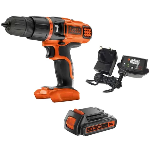 Black and Decker BDCH188 18v Cordless Combi Drill – BDCH188D1 – image 1