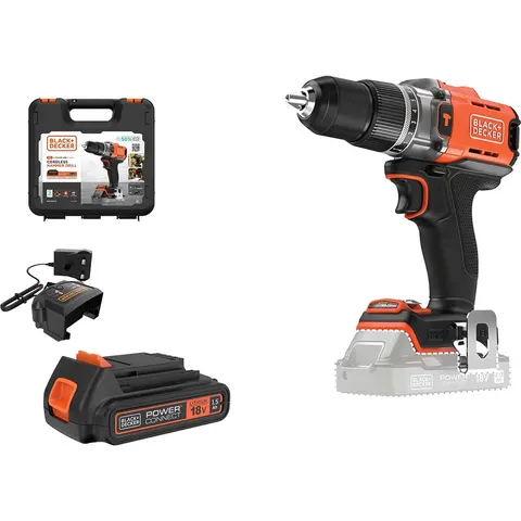 Black and Decker BCD383 18v Cordless Combi Drill – BCD383C1XK – image 1