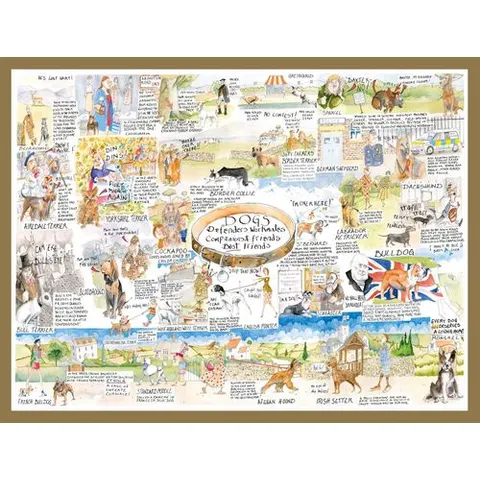 Dogs - Tim Bulmer 1000 piece jigsaw puzzle – image 1