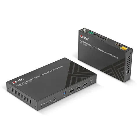 LINDY 70m Cat.6A TypeC & HDMI HDBaseT 3.0 KVM Extender – Bild 1