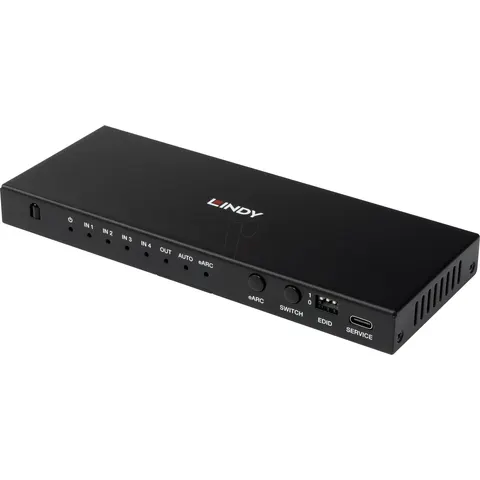 LINDY 4 Port HDMI 8K60 Switch mit eARC – Bild 1