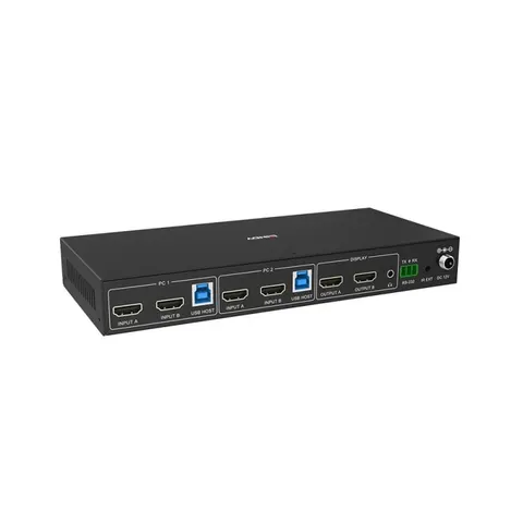Lindy 39314 switch per keyboard-video-mouse (kvm) Nero – immagine 1