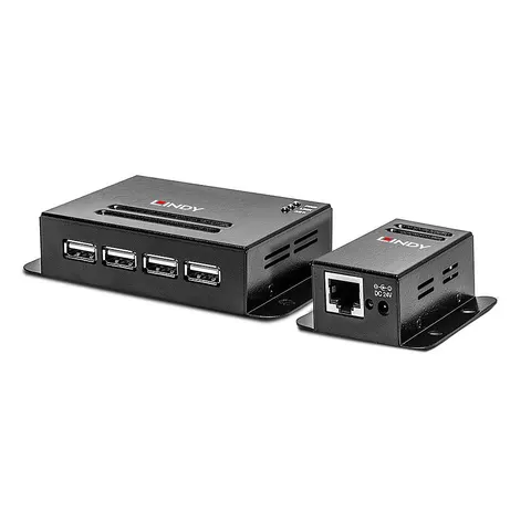 Lindy 50m 4 Port USB 2.0 Cat.6 Extender – image 1