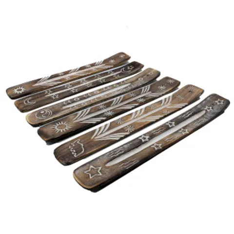 White Washed Incense Holder - Simple – afbeelding 1