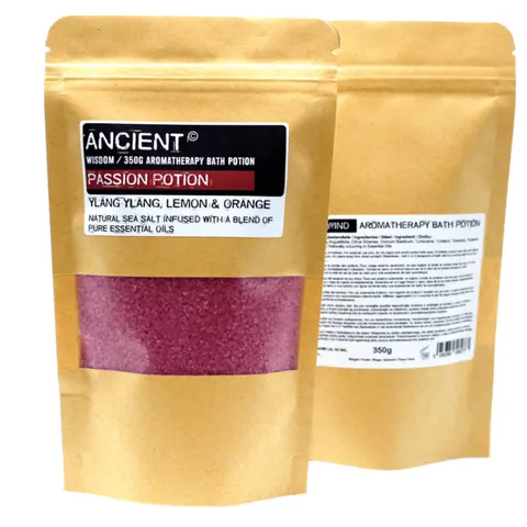 (Passion) Aromatherapy Bath Potion in Kraft Bag – image 1