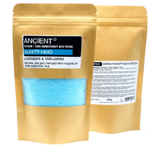 (Sleepy Head) Aromatherapy Bath Potion in Kraft Bag – image 1