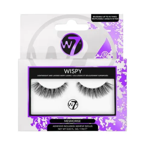 W7 Wispy Mesmorise False Eyelashes – image 1
