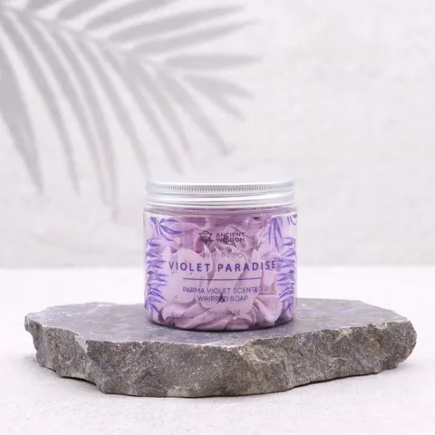 Parma Violet Whipped Cream Soap 120g – afbeelding 1