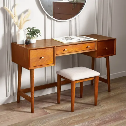 Lowry Dressing Table And Stool Set – image 1