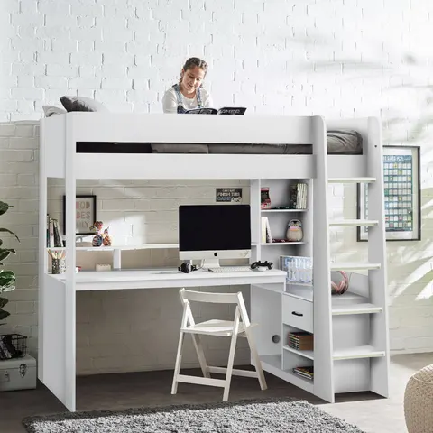 Julian Bowen Blaze Gaming Highsleeper Bed - White – image 1